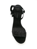 interlaced straps wedge sandals
