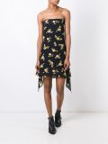 floral print strapless dress