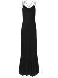 round neck long party dress