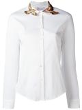 collar bird patch shirt