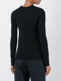 ribbed trim jumper