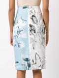printed midi skirt