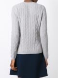 diagonal cable sweater