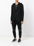 hooded blazer