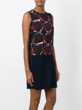 rose print sleeveless dress