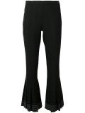 pleated hem pants