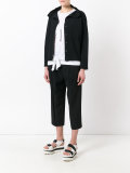 ribbed buttoned jacket
