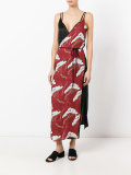 layered wrap dress