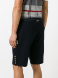piqué drawstring track shorts