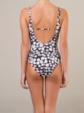 polka dot printed swimsuit