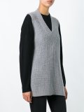 ribbed long length vest