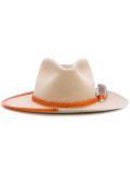 embellished pendant hat