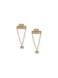 white light chair earrings