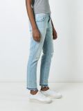 distressed cropped jeans