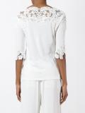 lace inserts T-shirt 