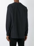 raw edge checked shirt