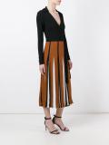 pleated wrap dress