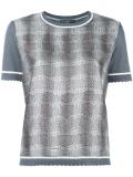 striped snake effect sweater