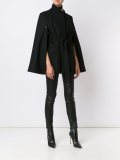 belted cape coat