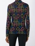 patterned high neck jumper 