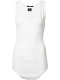 deep V-neck tank