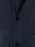 buttoned bomber jacket