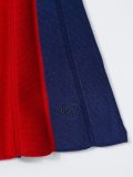 colour block pleated skirt