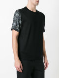 contrast sleeve T-shirt