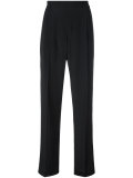 pleated detail tailored trousers