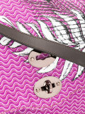 feather print shoulder bag 