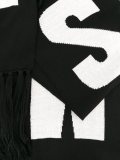 logo knit scarf