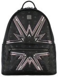 logo print backpack 
