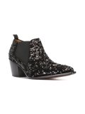 sequinned low boots