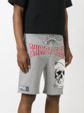 skull print bermuda shorts