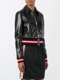 cropped leather jacket