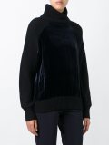 velvet panel jumper