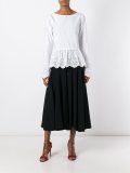 high-rise wide-legged cropped trousers