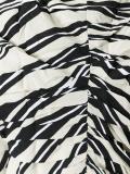 ruched Trellis print blouse