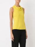 fitted sleeveless blouse