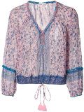 floral-print blouse