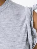 ruched cap sleeve top