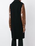 sleeveless double breasted coat