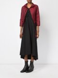 draped panel midi dress