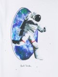 太空人印花长袖T恤