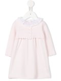 ruffled collar knit dress