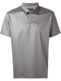 metallic effect polo shirt