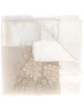 floral sheer scarf
