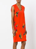 leaf print dress