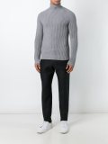 ribbed roll neck jumper