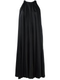 pleated knee length dress